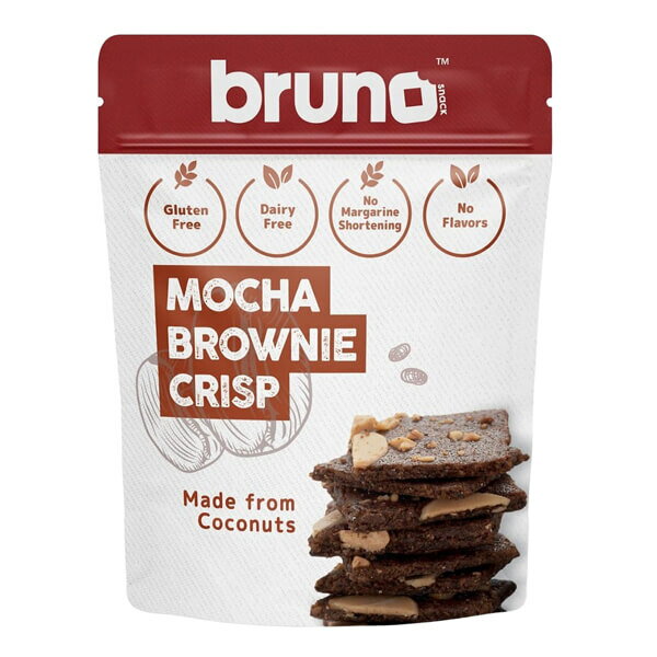ブルーノスナック クリスピーモカブラウニー 60g グルテンフリー ナッツ入り 軽い食感のモカ風味スナック(4)