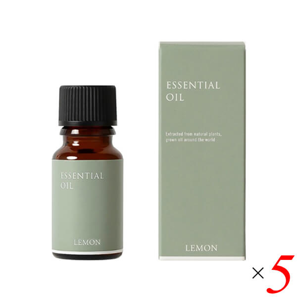 生活の木 レモン精油 10ml 5本セット エッセンシャルオイル アロマオイル 果皮