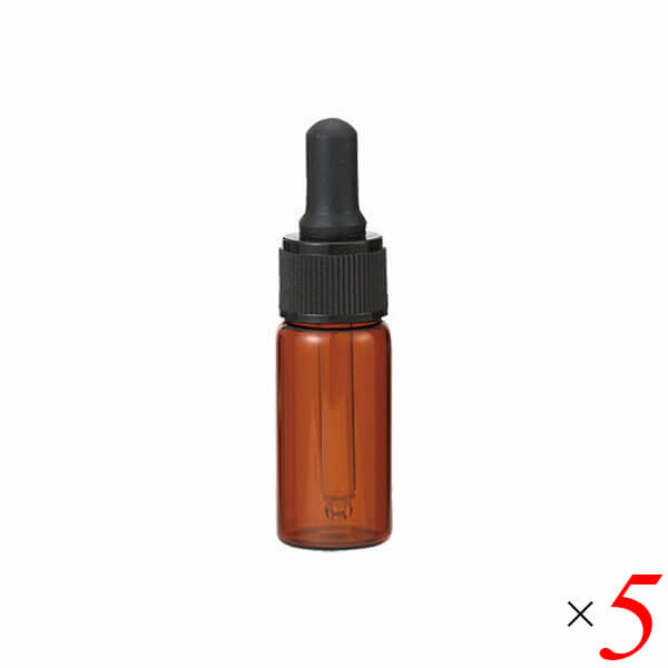 【BF限定!100円クーポン!学割2倍!】生活の木 茶色遮光スポイト瓶 10ml 5本セット