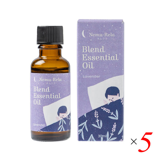 【5/15(木)限定!楽天カード利用でポイント9倍!】生活の木 ネムリラ ブレンド精油 ラベンダー30mL 5本セット アロマオイル エッセンシャルオイル カモマイル