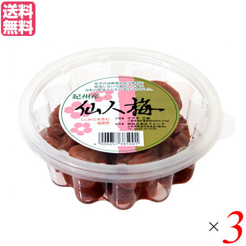 梅干し 梅干 マルシマ 宇戸平さんの紀州梅干し 仙人梅 200g 3個セット 送料無料 梅干し 梅干 マルシマ 宇戸平さんの紀州梅干し 仙人梅 200g 3個セット 送料無料