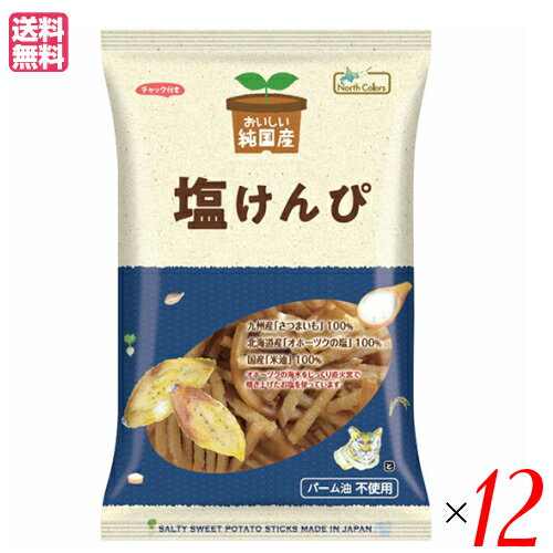 【お買い物マラソン！ポイント6倍！】塩けんぴ 芋けんぴ かりんとう おいしい純国産 塩けんぴ 110g ノースカラーズ 12袋セット 送料無料