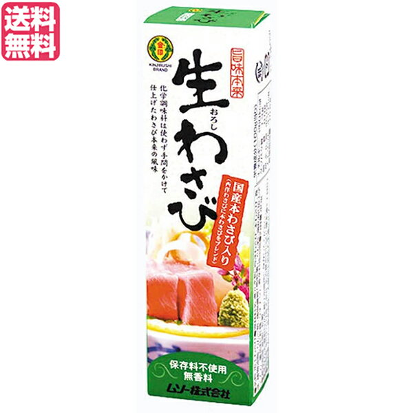 わさび 本わさび 生わさび 旨味本来 生おろしわさびチューブ 40g 送料無料