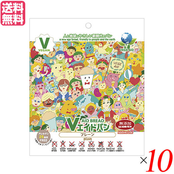【BF限定!100円クーポン!学割2倍!】非常食 パン 5年保存 東京ファインフーズ Vエイド保存パン プレーン 125g 10個セット 送料無料