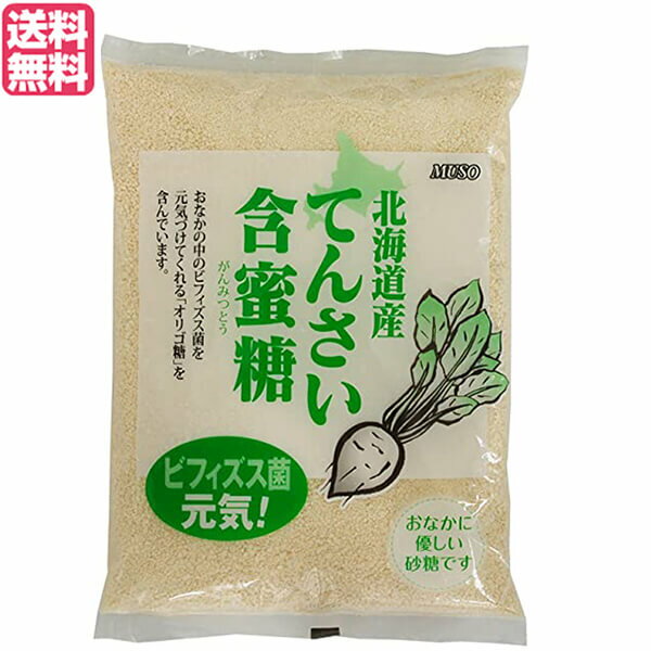 砂糖 てんさい糖 国産 ムソー 北海道産 てんさい含蜜糖 500g 送料無料