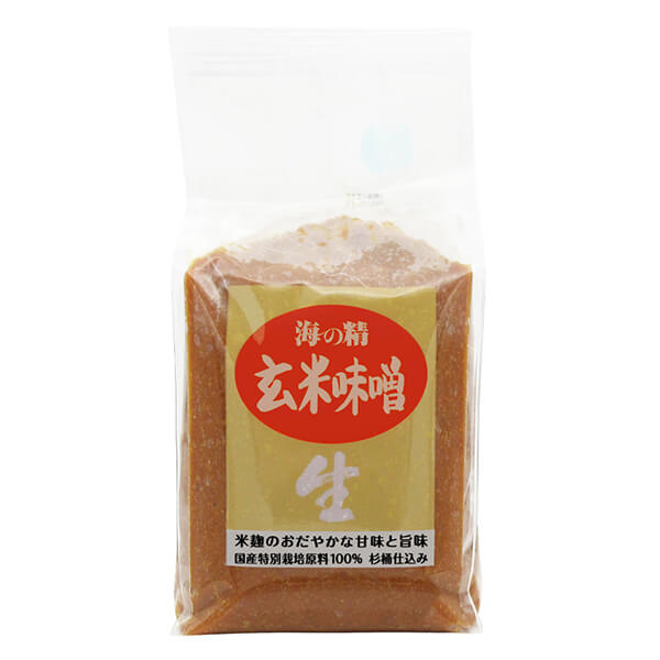 【マラソン限定!ポイント2倍!100円クーポン!】味噌 みそ 海の精 玄米味噌 1kg