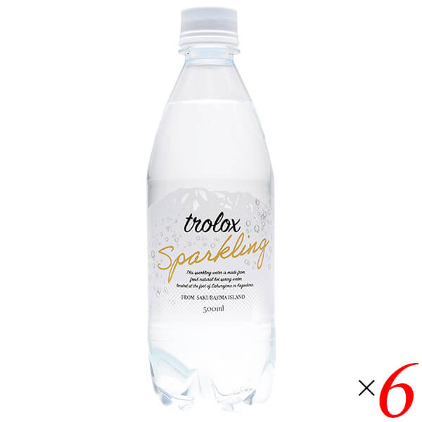 【BF限定！100円クーポン！学割2倍！】炭酸水 シリカ 天然水 トロロックス スパークリング trolox Sparkling 500ml 6本セット