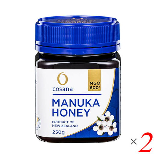 コサナ マヌカハニー MGO600+ 250g 2個セット ニュージーランド はちみつ ハチミツ コサナ マヌカハニー MGO600+ 250g 2個セット ニュージーランド はちみつ ハチミツ