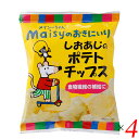 創健社 メイシーちゃんのおきにいり しおあじのポテトチップス 34g 4個セット 国産 調味料不使用 無添加