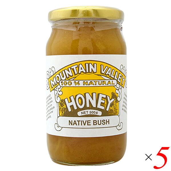 マウンテンバレー ネイティブブッシュ蜂蜜 500g 5個セット はちみつ ハチミツ 天然