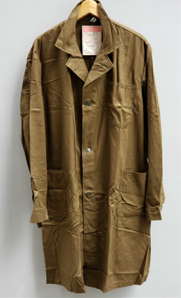 ビンテージ ヴィンテージ デッドストック EURO ミリタリー コート ジャケット 軍物 チェコ Czech ショップコート HBT ヘリンボーン 新品 未使用