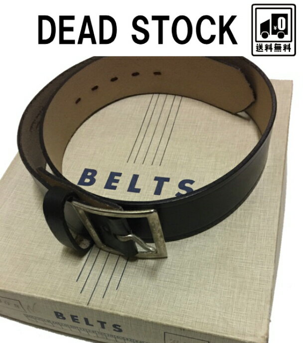 USA製 アメリカ レザー ベルト ビンテージ ヴィンテージ デッドストック ギャリソン 革 黒 VINTAGE DEADSTOCK LEATHER BLACK