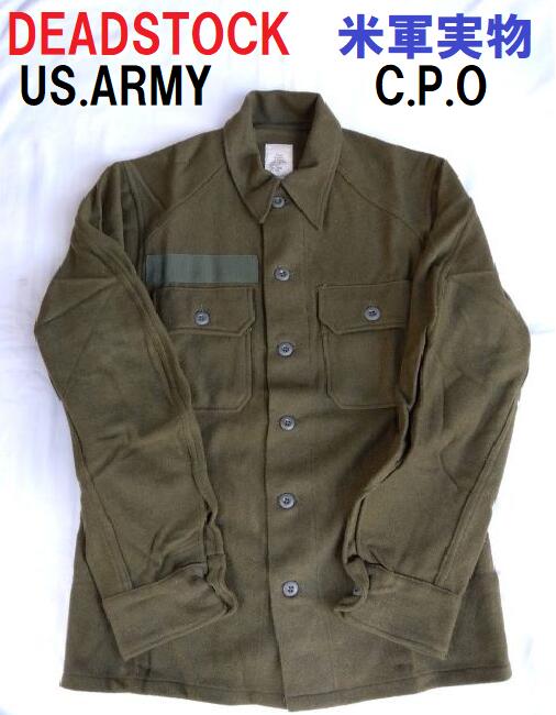 米軍 実物 アメリカ USA デッドストック ビンテージ ヴィンテージ DEADSTOCK VINTAGE アメリカ軍 シャツ ARMY CPO ウールシャツ OG-108 ARMYシャツ ジャケット フィールドジャケット トップス 70's 1970年代 放出品 新品 未使用品