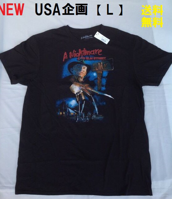 Rakuten - Tシャツ New DEADSTOCK 映画 ホラー映画 ムービー エルム街の悪夢 フレディー A NIGHTMARE ON ELM STREET アメリカ USA 古着 新品 未使用 デッドストック VINTAGE ヴィンテージ Black 黒