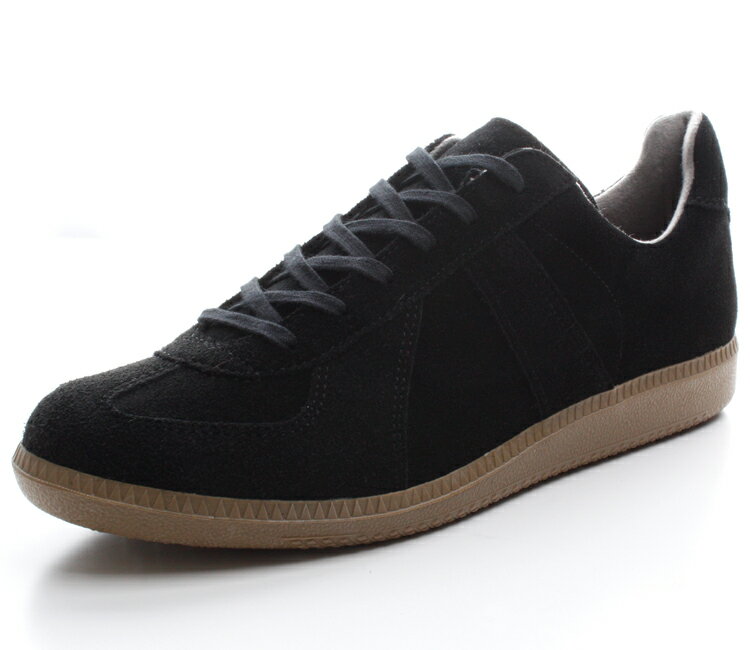 GERMAN TRAINER（ジャーマン トレーナー）正規取扱店 レザースニーカー 1183S-BLACK SUEDE