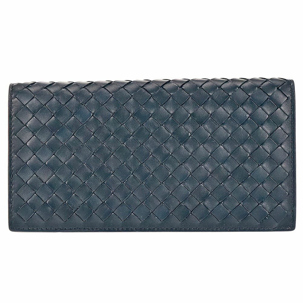 ボッテガヴェネタ BOTTEGA VENETA 長財布 イントレチャート レザー ライトトルマリンブルー 577559 V4651 4013