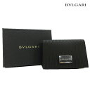 BVLGARI ブルガリカードケース ミレリゲ / ブラック 27694 【名刺入れ レザー 黒 カ ...