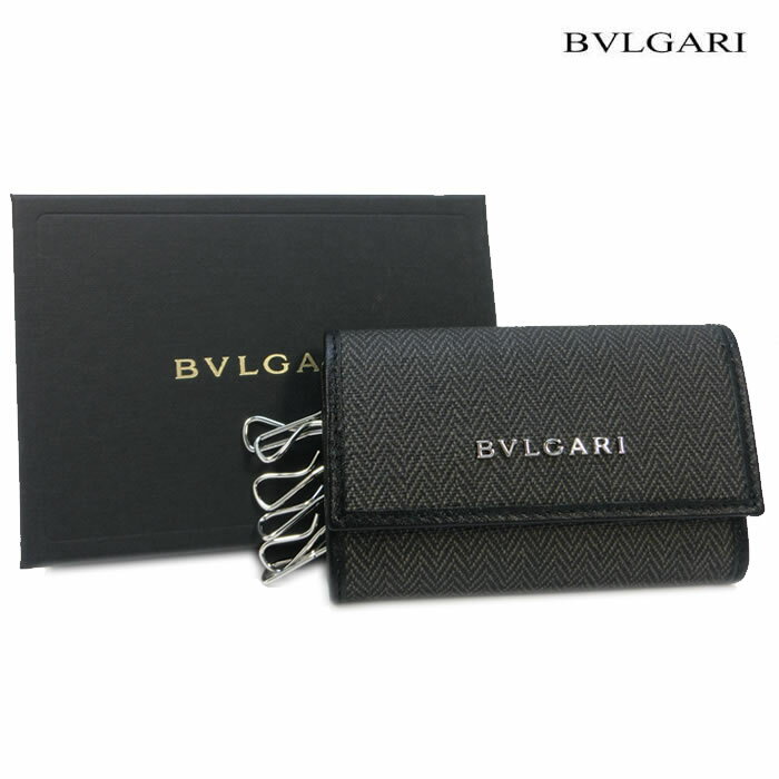 ブルガリ キーケース BVLGARI 6連キーケース ウィークエンド グレー ブラック 32583