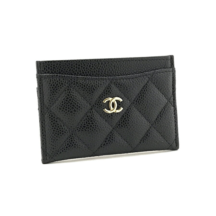 シャネル CHANEL カードケース マトラッセ ココマーク キャビアスキン ブラック ゴールド金具 A31510 Y01864 C3906のサムネイル