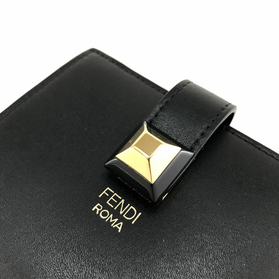 【FENDI】フェンディ 三つ折り財布 ネイビー×ブラック 7M0280/kt08670kw