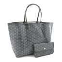 ゴヤール バッグ メンズ ゴヤール GOYARD バッグ トートバッグ サンルイ SAINT LOUIS PM コーティングキャンバス レザー グレー グリス GRIS リバーシブル メンズ レディース ユニセックス STLOUIPMLTY07CL07P 新品 STLOUIPMLTY51CL51P