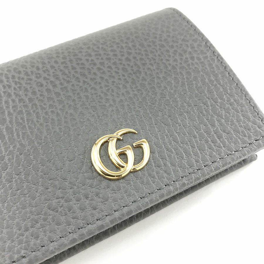 【楽天市場】グッチ GUCCI 財布 二つ折り財布 プチ マーモント PETITE MARMONT ダブルG レザー グレー 456126