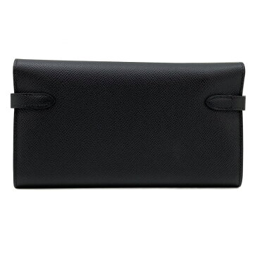 エルメス HERMES 長財布 フラップ ケリー クラシック ウォレット ロング ヴォーエプソン レザー ノワール ブラック 黒 ゴールド金具 新品 Portefeuille Kelly Classique Veau Epsom Noir H051300CC 希少 レア