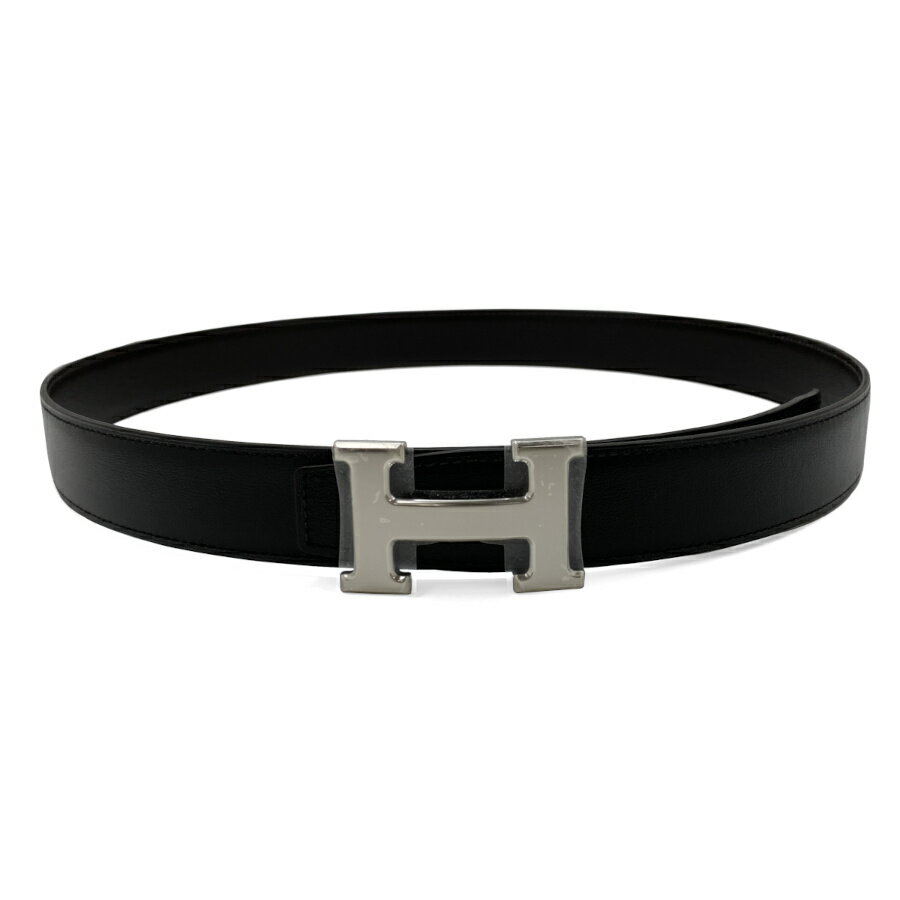 【エルメス】 HERMES ベルトバックル 《H》 & リバーシブルベルト 32 mm シルバー金具 ブラック エベンヌ レザー ボックスカーフ トーゴ フランス製 H064544CK05 H081777CAAA095 新品