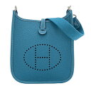 エルメス HERMES エブリン TPM トリヨンクレマンス ブルージーン シルバー金具 H069426CK Evelyne TPM Taurillon Clemence Bluejean 希少 レア