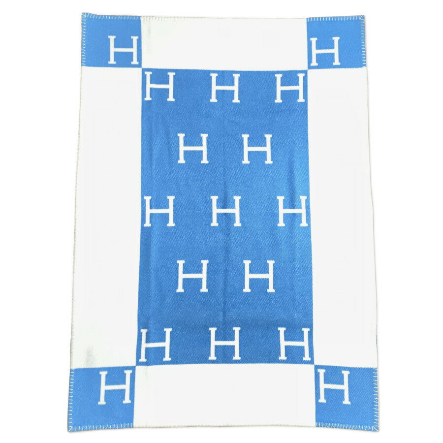 【楽天市場】エルメス HERMES 大判 ブランケット おくるみ ベビープレード 《 アヴァロン 》 ブルー ジュニエーブル ホワイト 青 白