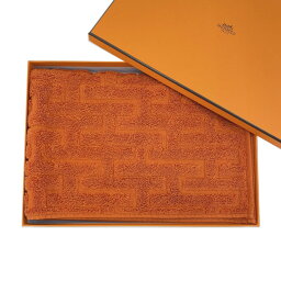 エルメス タオル エルメス HERMES タオル ゲストタオル 大判 ステアーズ オランジュ・フー オレンジ コットン 綿 100% 40cm×60cm H103190M05 新品