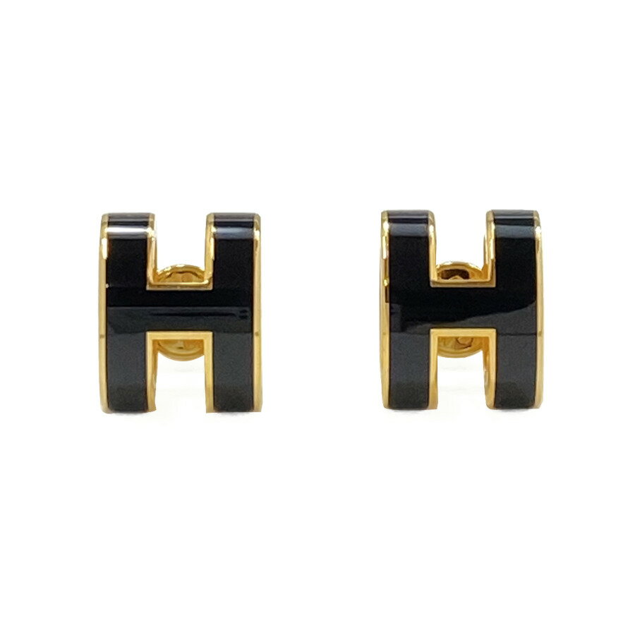 エルメス HERMES ピアス 《 ポップアッシュ 》 ポップH ゴールド ノワール ブラック 黒 アクセサリー POP H H608002 FO03 GD BK 新品のサムネイル