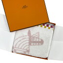 【新品】エルメス HERMES ハンドタオル カレ・タオル 《 アニモー・ナッテ 》ピンク / イエロー コットン ハンカチ タオルハンカチ ギフト プレゼント H103825M 01