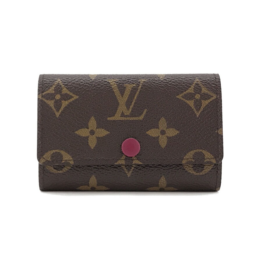 ルイヴィトン キーケース LOUIS VUITTON 6連 ミュルティクレ 6 モノグラム フューシャ M60701【ルイ・ヴィトン ヴィトン BOX 保存袋 紙袋付 新品】