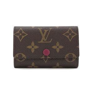 ルイヴィトン キーケース LOUIS VUITTON 6連 ミュルティクレ 6 モノグラム フューシャ M60701【ルイ・ヴィトン ヴィトン BOX 保存袋 紙袋付 新品】