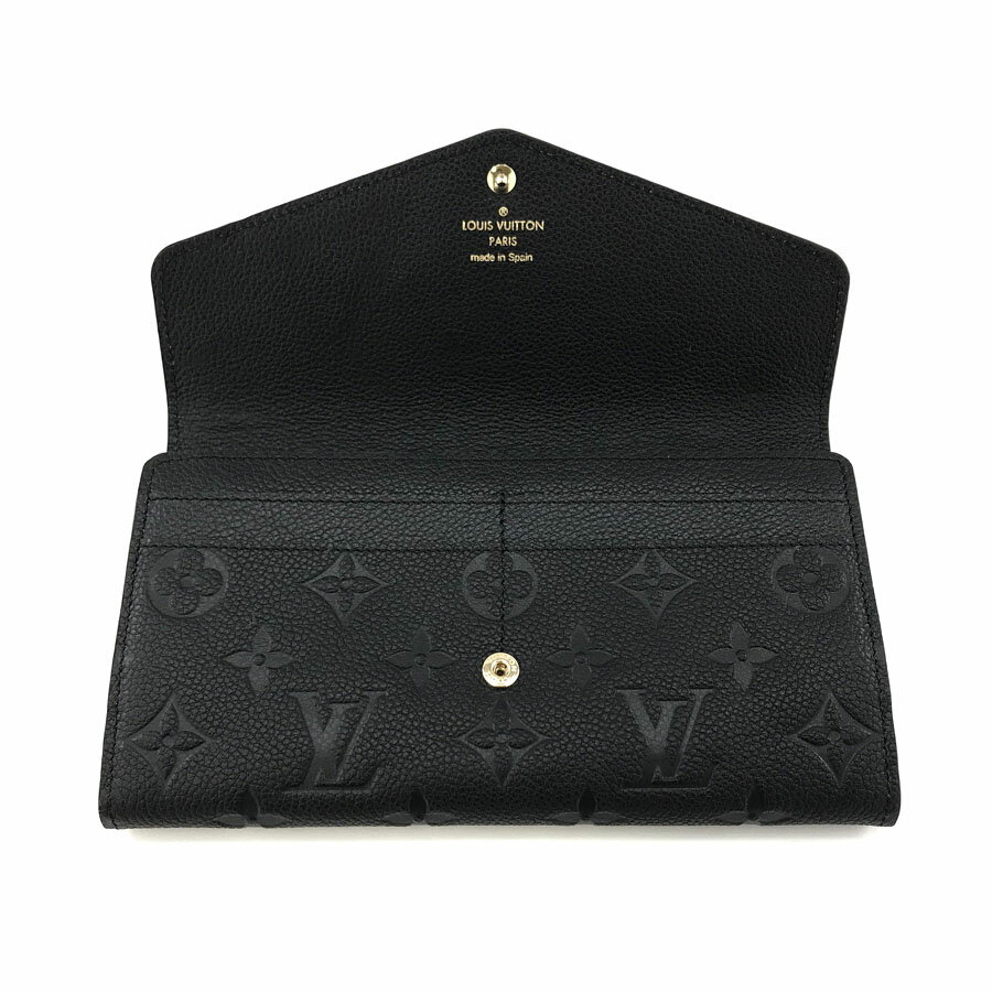 【楽天市場】ルイヴィトン 長財布 LOUIS VUITTON ポルトフォイユ サラ モノグラム アンプラント ノワール M61182【ルイ