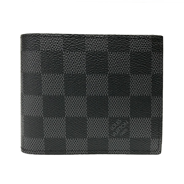 ルイヴィトン 財布 LOUIS VUITTON 二つ折り財布 ポルトフォイユ マルコ ダミエ グラフィット N63336【ルイ・ヴィトン ヴィトン BOX 保存袋 紙袋付 新品】