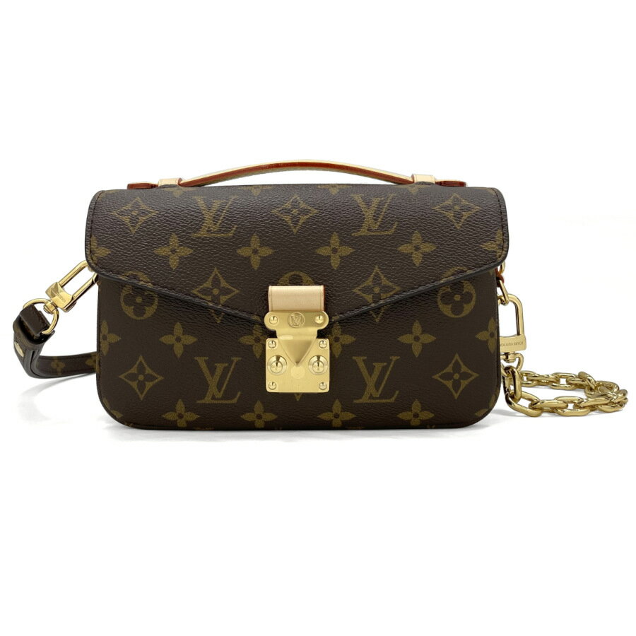 ルイヴィトン LOUIS VUITTON ポシェット・メティス EW バッグ ショルダーバッグ 斜め掛け ハンドバッグ モノグラム ブラウン ゴールド レザー ヌメ革 M46279 新品