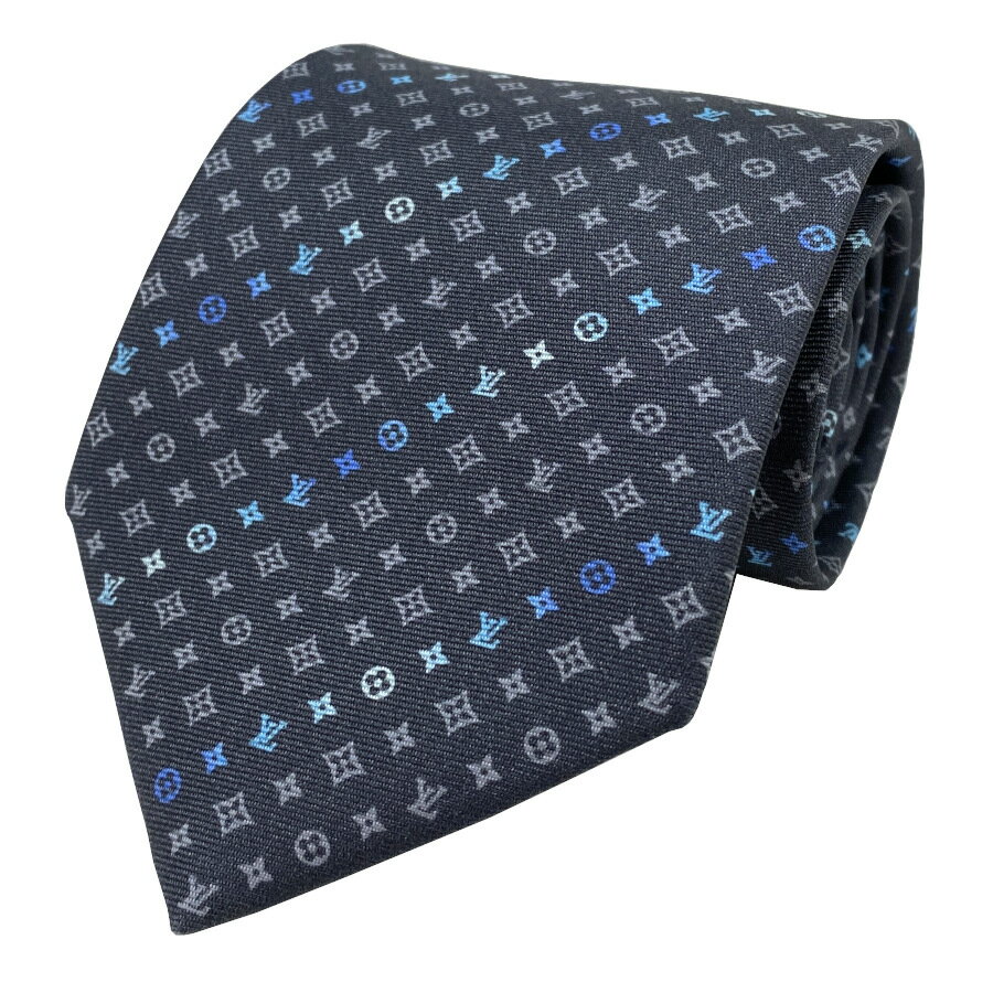 国内完売商品ルイヴィトン LOUIS VUITTON ネクタイ・クラヴァット・グラディエント モノグラム バンド 8CM シルク 100％ GRAY / グレー 灰色 モノグラム ロゴ グラデーション プレゼント ギフト メンズ 男性 M78026