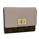 ルイヴィトン LOUIS VUITTON ポルトフォイユ・ヴィクトリーヌ 財布 三つ折り ポルトフォイユ ヴィクトリーヌ モノグラム グレージュ ゴールド金具 ...