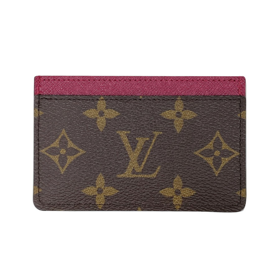 ルイヴィトン 定期入れ ルイヴィトン LOUIS VUITTON ポルト カルト サーンプル モノグラム フューシャ M60703 カードケース パスケース 定期入れ