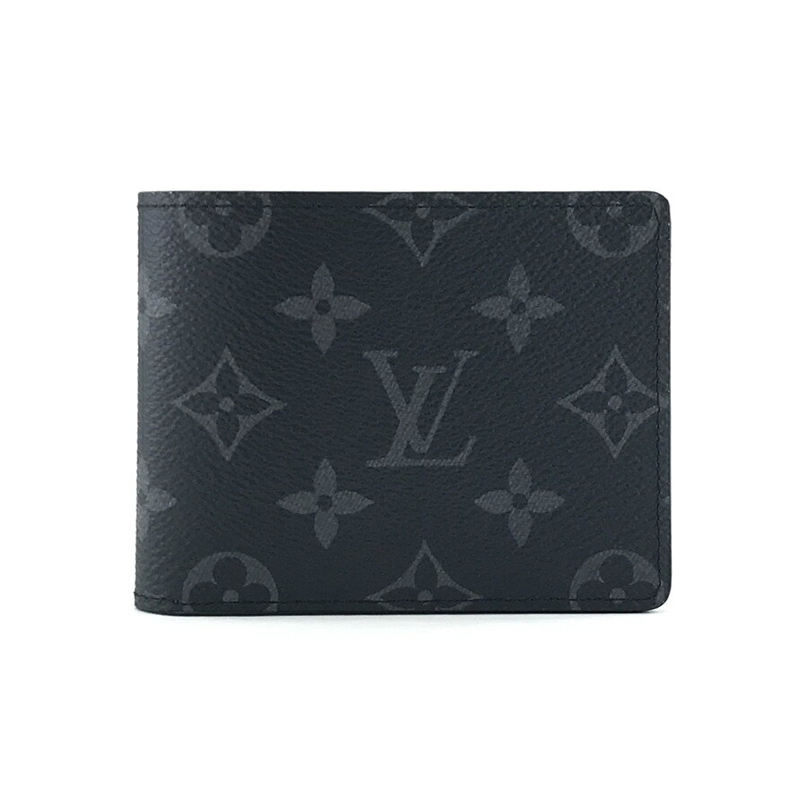 ルイヴィトン LOUIS VUITTON 財布 二つ折り スレンダー ウォレット モノグラム エクリプス M62294【ルイ・ヴィトン ヴィトン BOX 保存袋 紙袋付 新品】