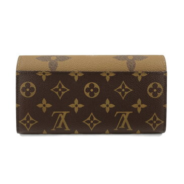 ルイヴィトン 長財布 LOUIS VUITTON ポルトフォイユ サラ モノグラム ジャイアント リバース M80726 ブラウン ベージュ 二つ折り ウォレット メンズ レディース