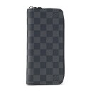 ルイヴィトン LOUIS VUITTON 長財布 ラウンドファスナー ジッピー ウォレット ヴェルティカル ダミエ グラフィット N63095