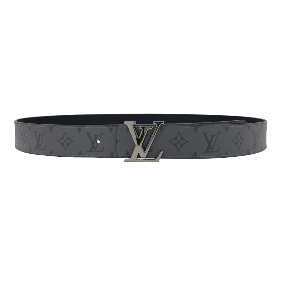ルイヴィトン LOUIS VUITTON ベルト サンチュール LVイニシャル 40MM リバーシブル モノグラム エクリプス ブラック 黒 グレーシルバー バックル M0285Q 新品 展示品処分のサムネイル
