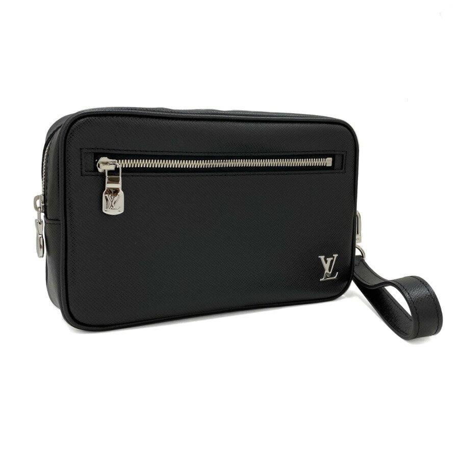 ルイヴィトン LOUIS VUITTON セカンドバッグ クラッチバッグ ポシェット カサイ モノグラム タイガ レザー ノワール ブラック 黒 シルバー金具 新品 M30441のサムネイル