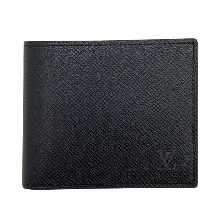 ルイヴィトン 財布 LOUIS VUITTON 二つ折り財布 ポルトフォイユ マルコ NM タイガ ノワール ブラック LV ロゴ イニシャル M30865 新品 メンズ 男性