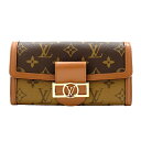 ルイヴィトン LOUIS VUITTON ポルトフォイユ・サラ ドーフィーヌ 二つ折り 財布 長財布 モノグラム・キャンバス モノグラム・リバース ブラウン M46645 新品