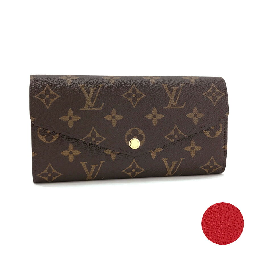 Louis Vuitton ルイヴィトン 長財布 財布 ポルトフォイユ サラ モノグラム コクリコ レッド ゴールド金具 赤 金 M62236