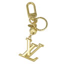 ルイヴィトン LOUIS VUITTON キーホルダー ポルト クレ LV ファセット キーリング バックチャーム アクセサリー モノグラム LVイニシャル ゴールド M65216 新品